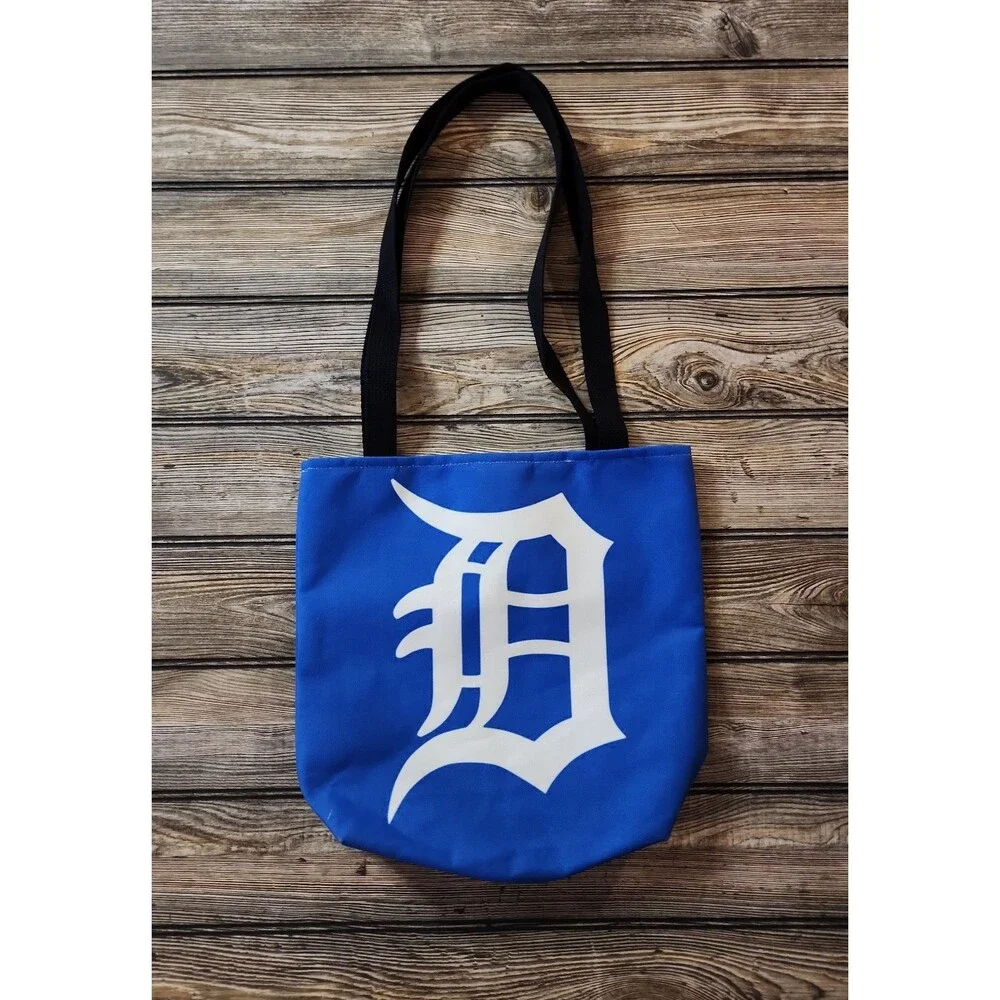 Detroit Old English D Tote Bag with design on both sides (Custom Made) 13x13